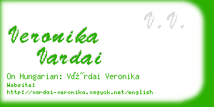 veronika vardai business card